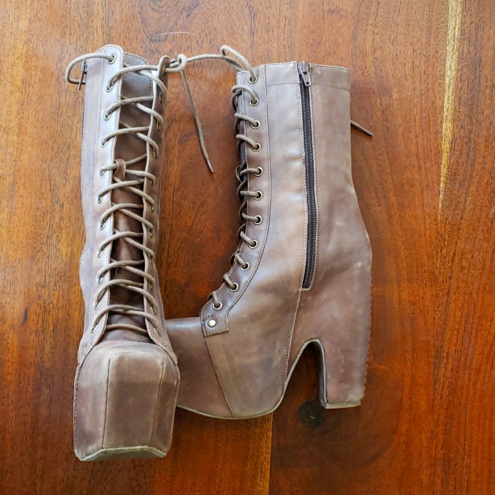 Jeffrey Campbell X Solestruck Platform Boots